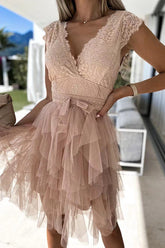 Absolut umwerfendes Minikleid aus Spitze – 3 Farben